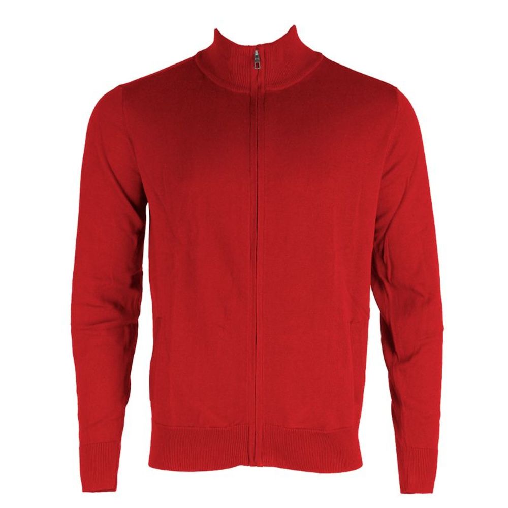 Daniel K Men's Long Sleeve Cotton Blend Mock Neck Full Zip Sweater